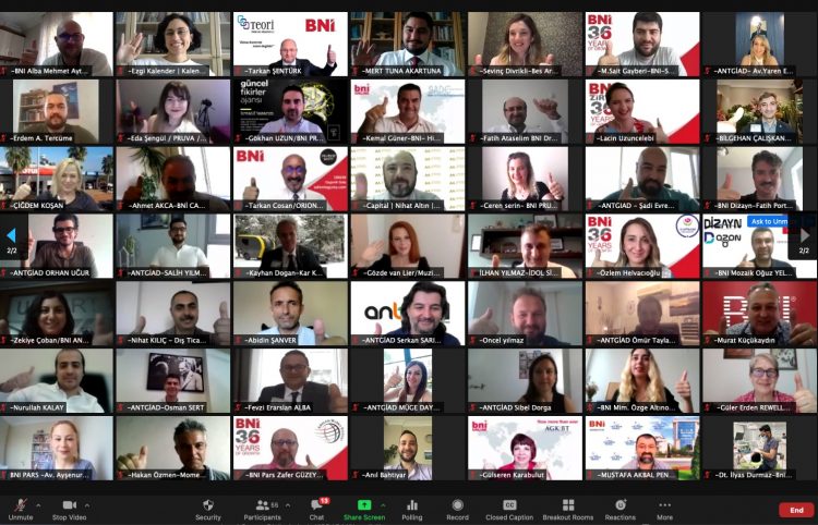 BNI- ANTGİAD paydaşlığı ile online networking etkinliğimizi gerçekleştirdik.