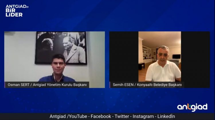 ‘ANTGİAD ve Bir Lider’ programının konuğu Konyaaltı Belediye Başkanı Semih Esen