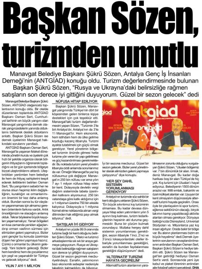 ANTGİAD’ın konuğu Şükrü Sözen oldu