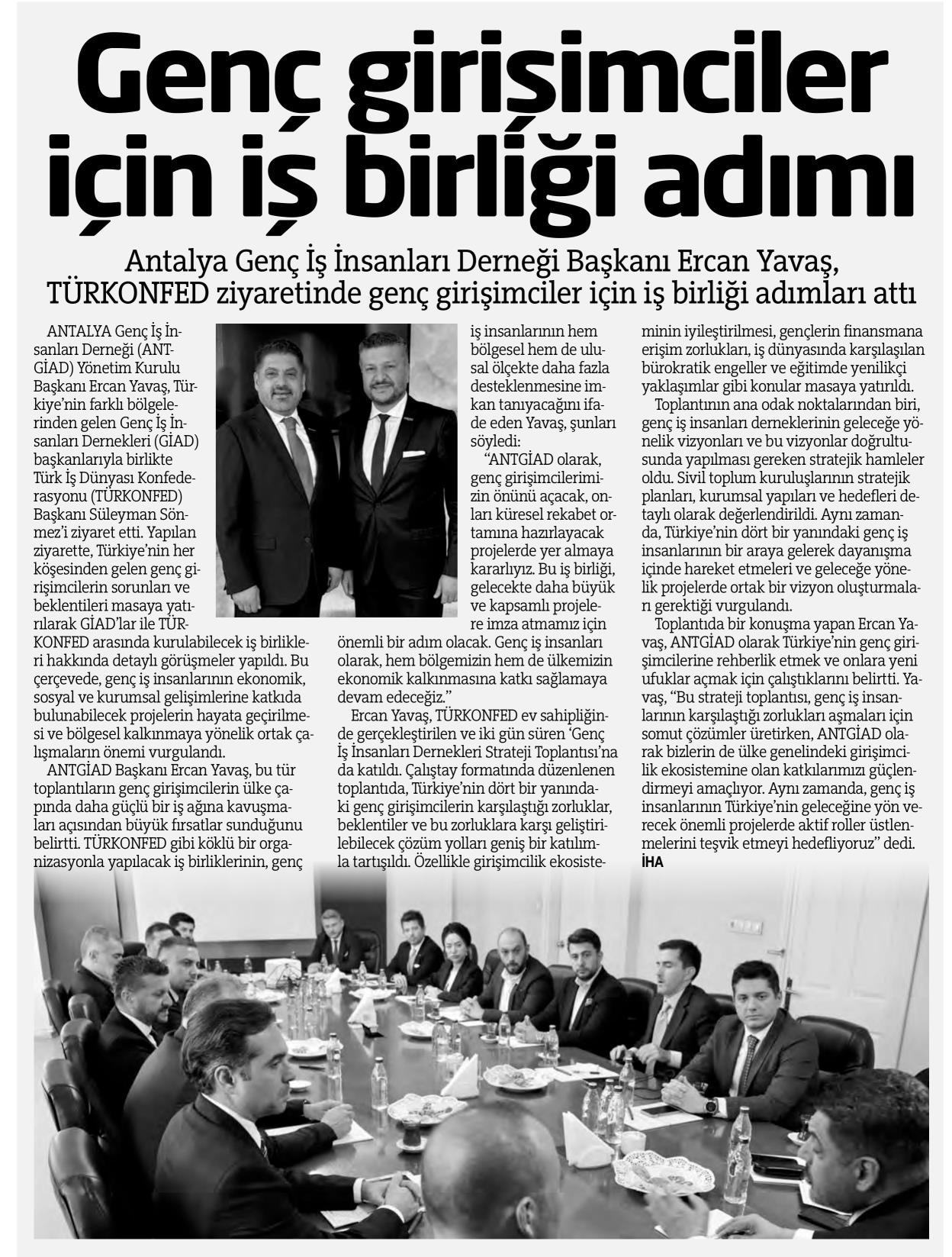 ANTGİAD’TAN GENÇ GİRİŞİMCİLER İÇİN İŞ BİRLİĞİ ADIMI
