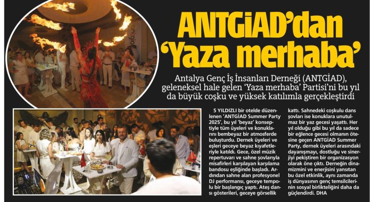 ANTGİAD’DAN BEYAZLAR İÇİNDE UNUTULMAZ BİR GECE