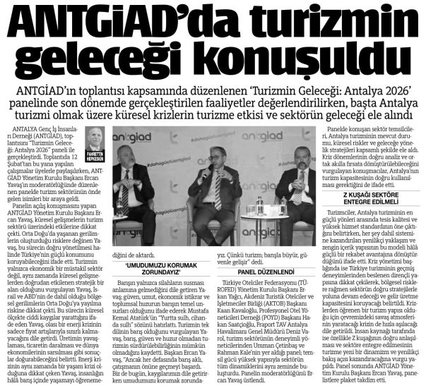 ANTGİAD’DAN TURİZME STRATEJİK ZİRVE