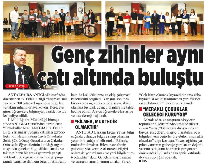 ANTGİAD GENÇ BEYİNLERİ AYNI ÇATIDA BULUŞTURDU
